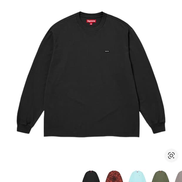 슈프림 스몰 박스 롱슬리브 블랙 26SS