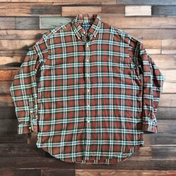 폴로랄프로렌 플란넬 체크 셔츠