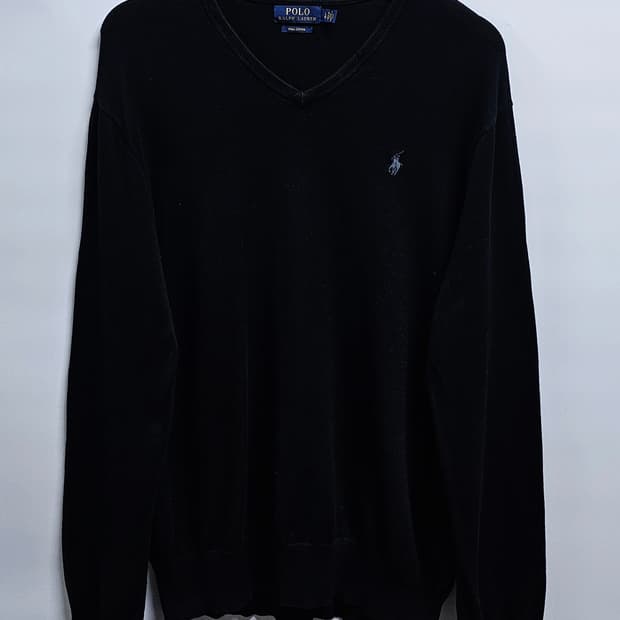 폴로랄프로렌 피마코튼 브이넥니트 L