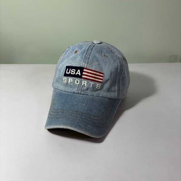 OS VTG 연청 USA SPORTS 데님 볼캡