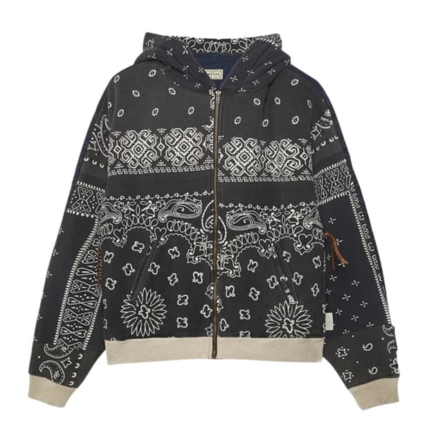 [구매] 캐피탈 플리스 반다나 비부악 후드 블루종