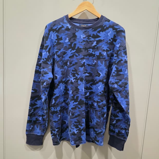 폴로 랄프로렌 모던 카모 와플 티셔츠