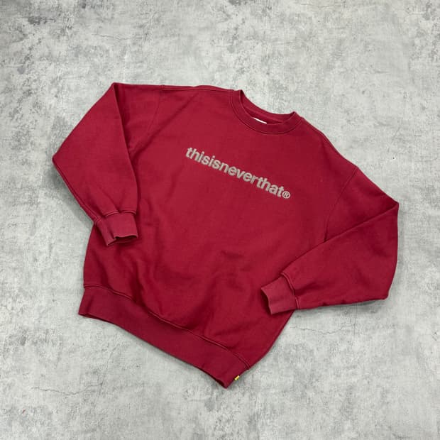 디스이즈네버댓 자수 맨투맨