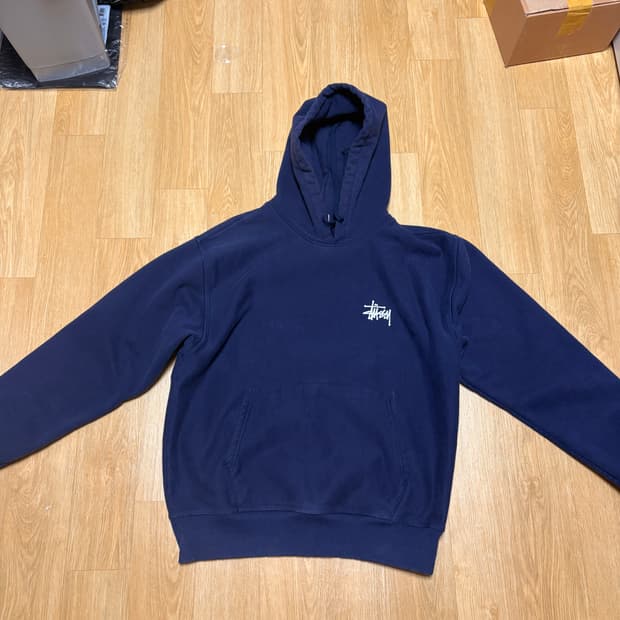 스투시 후드티 네이비 m사이즈