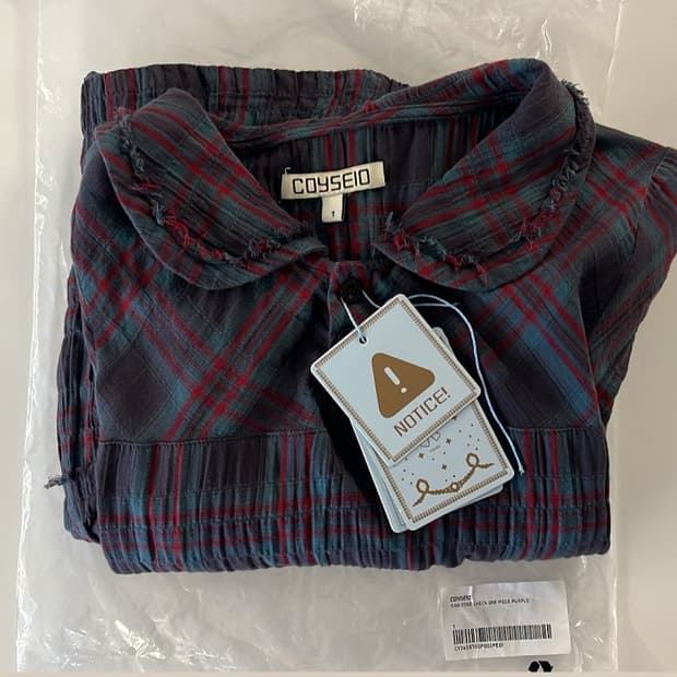 코이세이오 RAW EDGE CHECK ONE PIECE PURPLE 