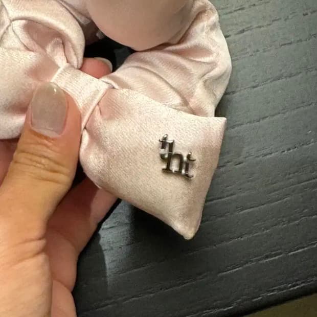 쓰리타임즈 스크런치 곱창밴드 핑크