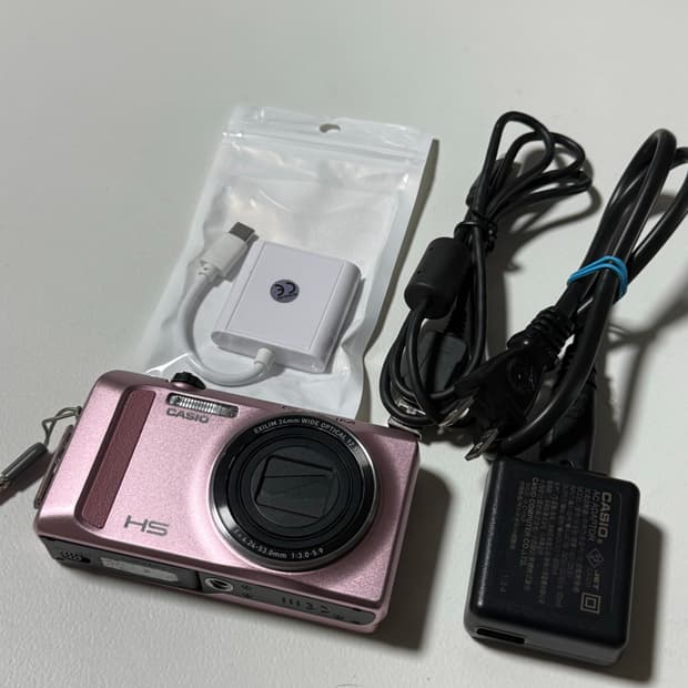 희귀 매물 예쁜 핑크 카시오 엑슬림 ex-zr400