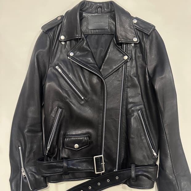 비바스튜디오 가죽라이더 자켓