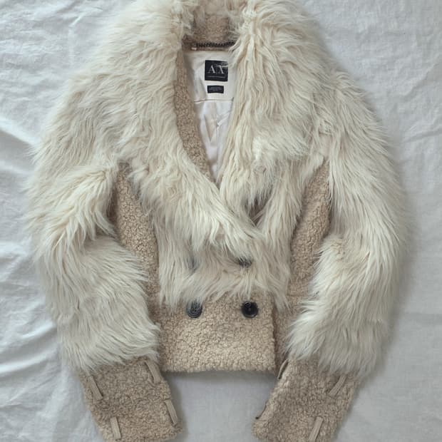 AX 아르마니 익스체인지 퍼 자켓 빈티지