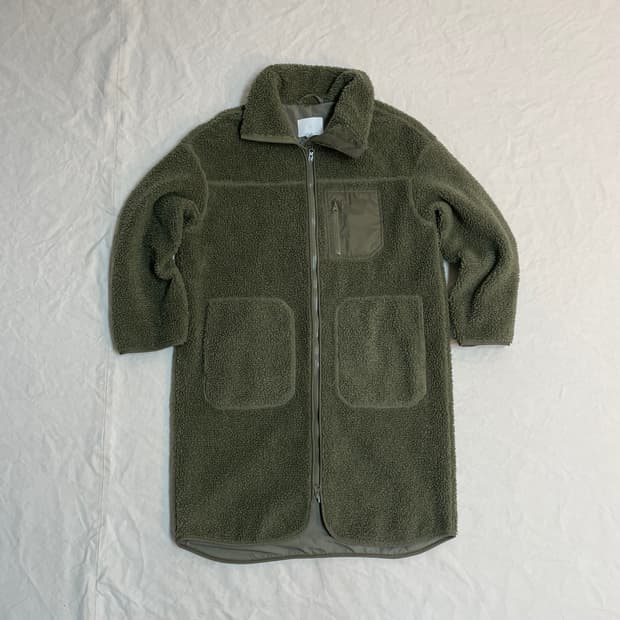 H&M 플리스 롱자켓