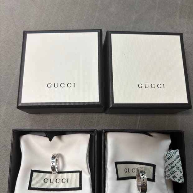 구찌 실버 고스트링 6mm,4mm / 23호,9호