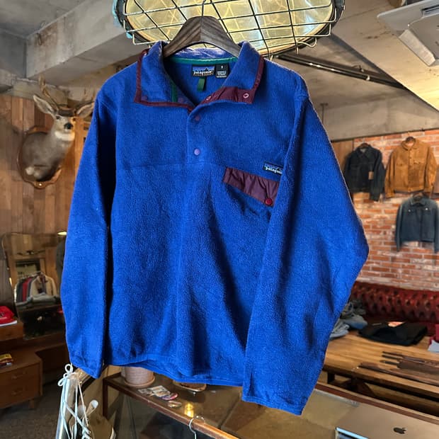 빈티지 파타고니아 신칠라 플리스 스냅티