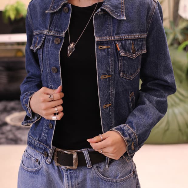 90s Levis70696 Orange Tab 3rd Trucker