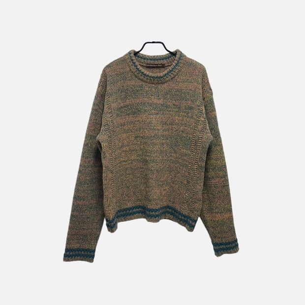 앤더슨벨 탐 멜란지 크루넥 니트 스웨터