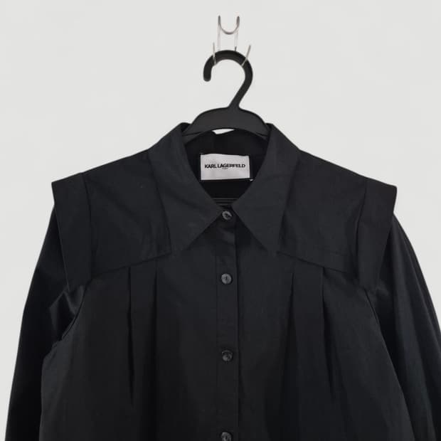 [55]칼라거펠트 블랙 셔츠 긴팔 여성용 봄시즌