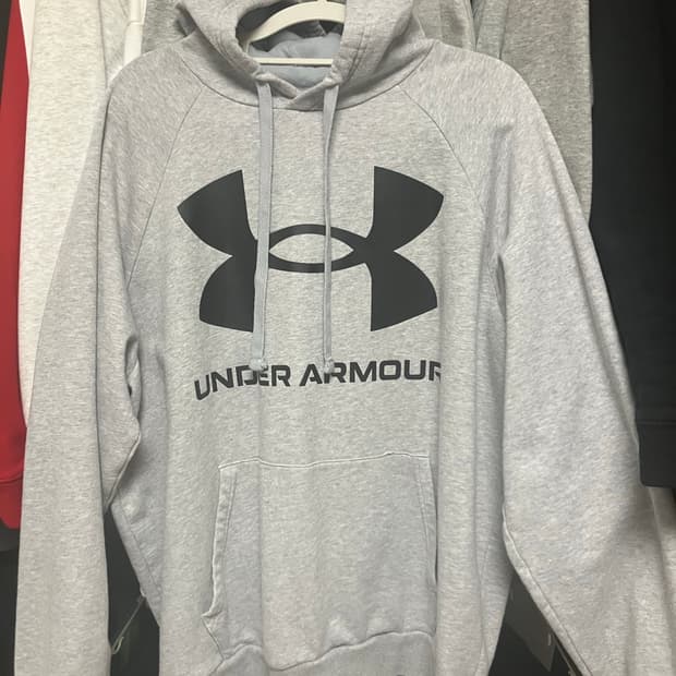 언더아머 회색 후드티 