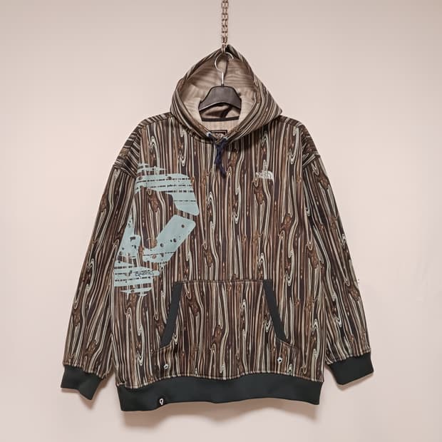 노스페이스 크림틱 기모후드티