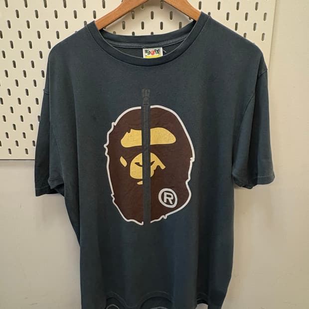 BAPE Zip Up Ape Head Tee