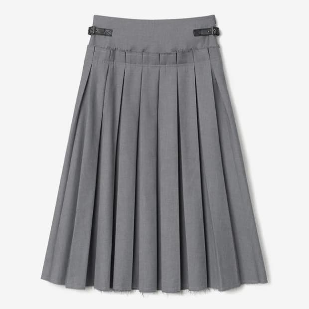 밀로우먼 버클 플리츠 스커트
