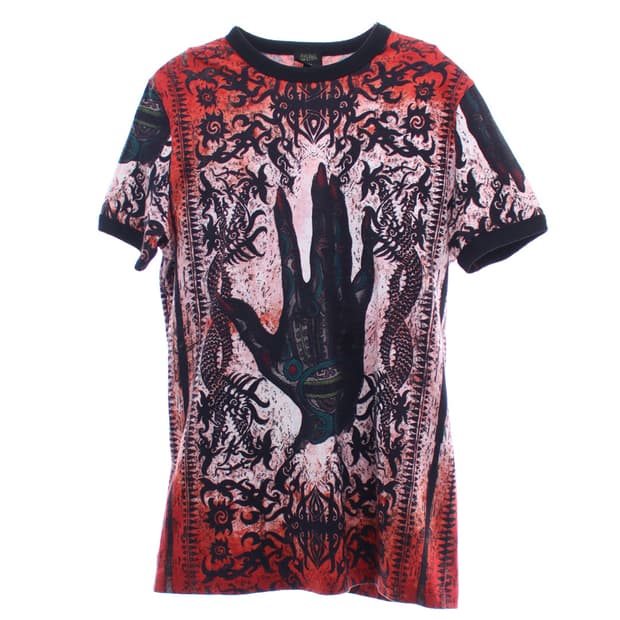 장 폴 고티에 90S 네이티브 핸드 프린트 티셔츠