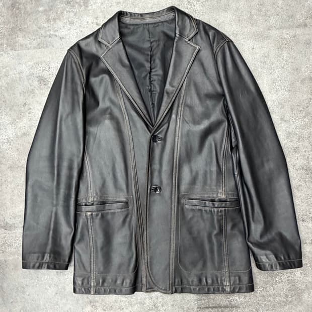 00s 마인드 브릿지 가죽 자켓