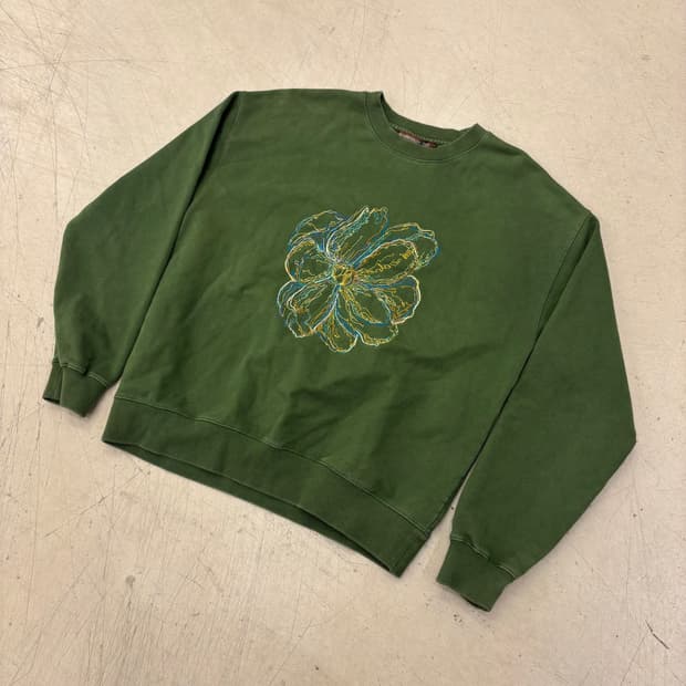 앤더슨 벨 플라워 그린 빅로고 맨투맨