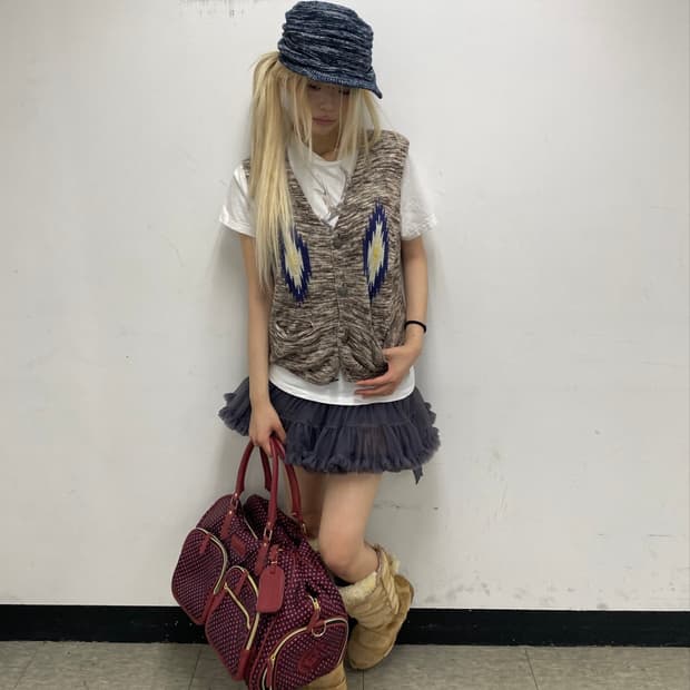 Hippie Mood Nordic Pattern Vest