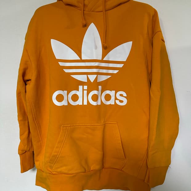 아디다스 트레포일 후드티 오렌지