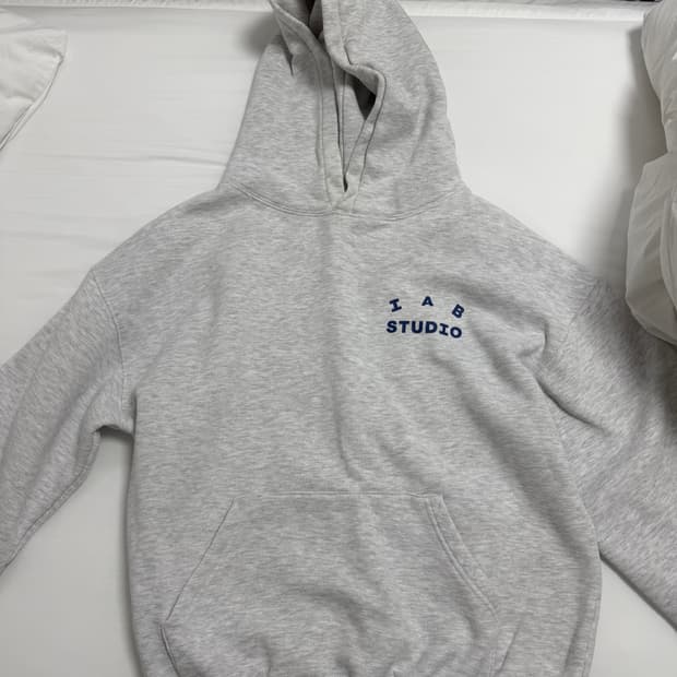 아이앱 스튜디오 후드 라이트 그레이 M 사이즈