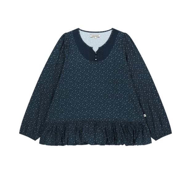 코이세이오 DUDU PUFF BLOUSE NAVY