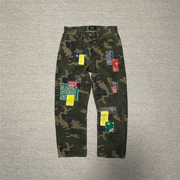 XLARGE patchwork camo pants