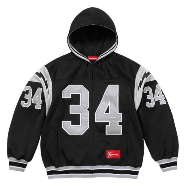 [XL]슈프림 풋볼 집업 후드 24SS