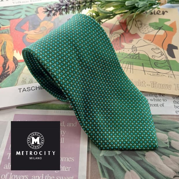 메트로시티 실크 마이크로 패턴 넥타이 8.5cm A+등급 A18628
