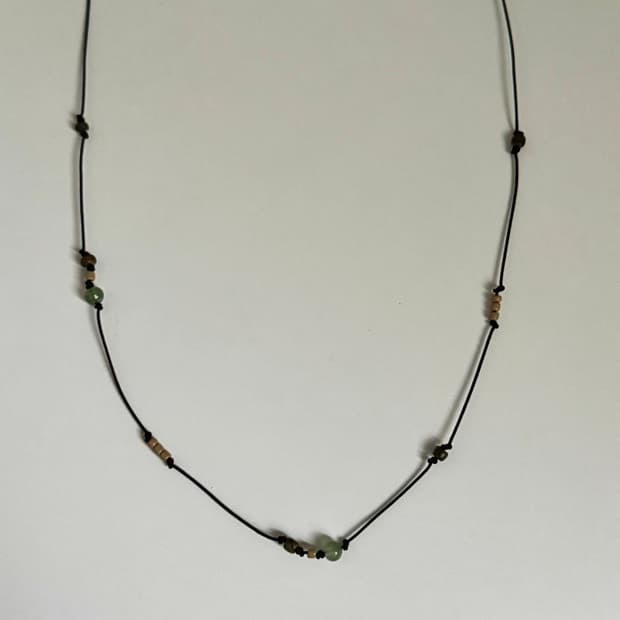 비즈목걸이 매듭목걸이