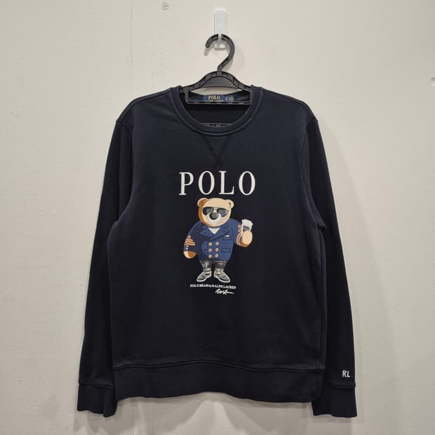 폴로랄프로렌 네이비 마티니베어 맨투맨(S)