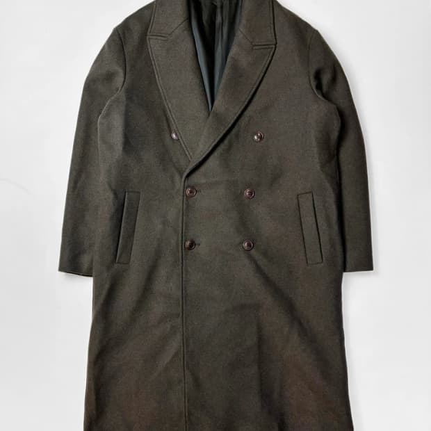 쿠어 COOR MTR 오버핏 캐시미어 블렌드 더블 롱 코트 PN5586