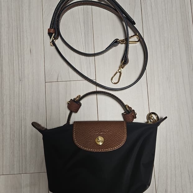 롱샴 미니 토트백 블랙(상태 아주 좋음)