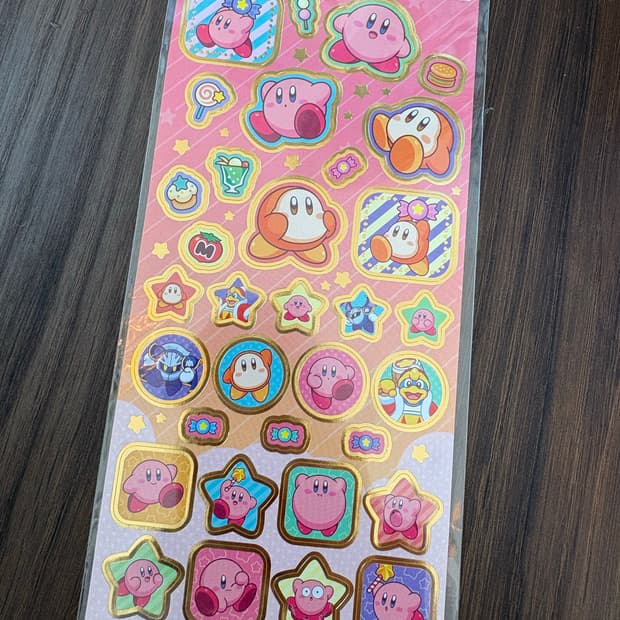 별의커비 스티커(핑크)