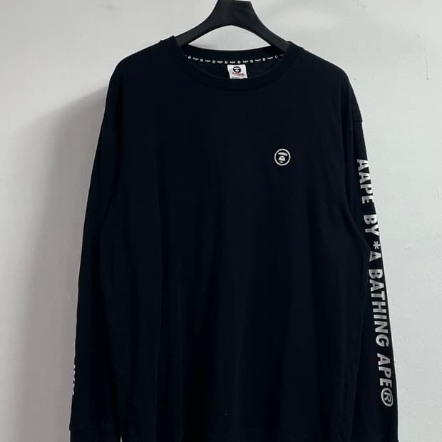 에이프 로고 롱 슬리브 긴팔티 (on.455)