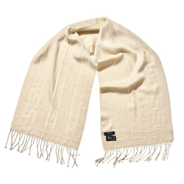 베르사체 울 패턴 머플러 목도리