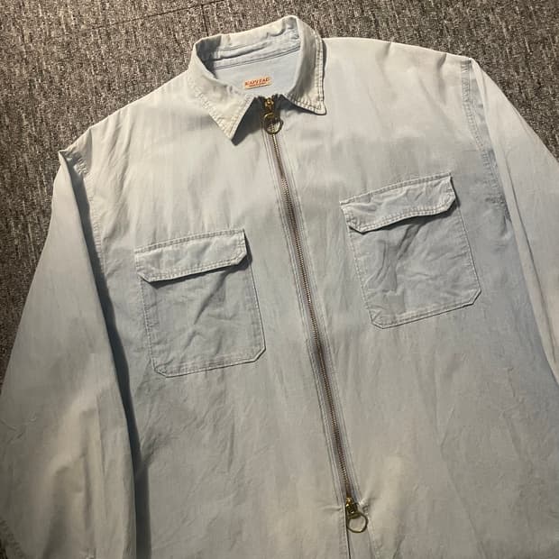 캐피탈 샴브레이 드리즐러 워크 셔츠 [M / 105]