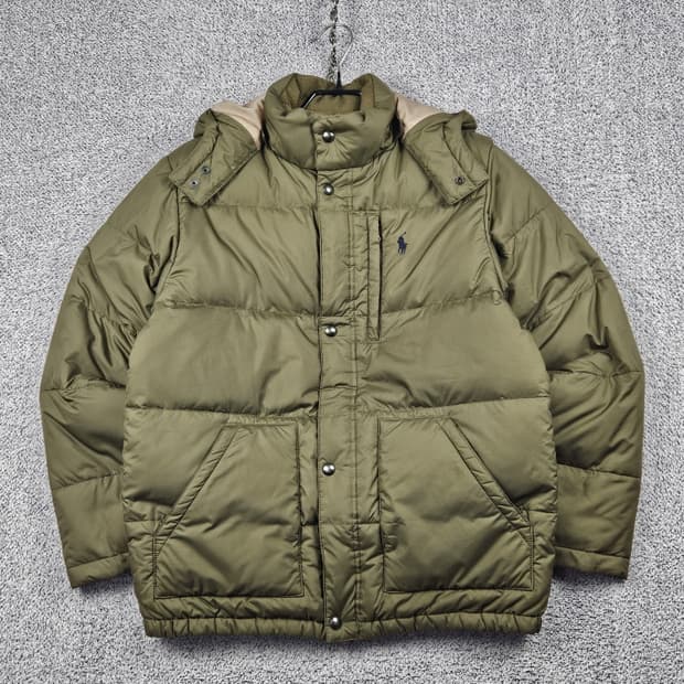 폴로랄프로렌 클래식 다운 후드 푸퍼 자켓 ( XL ) / 10194