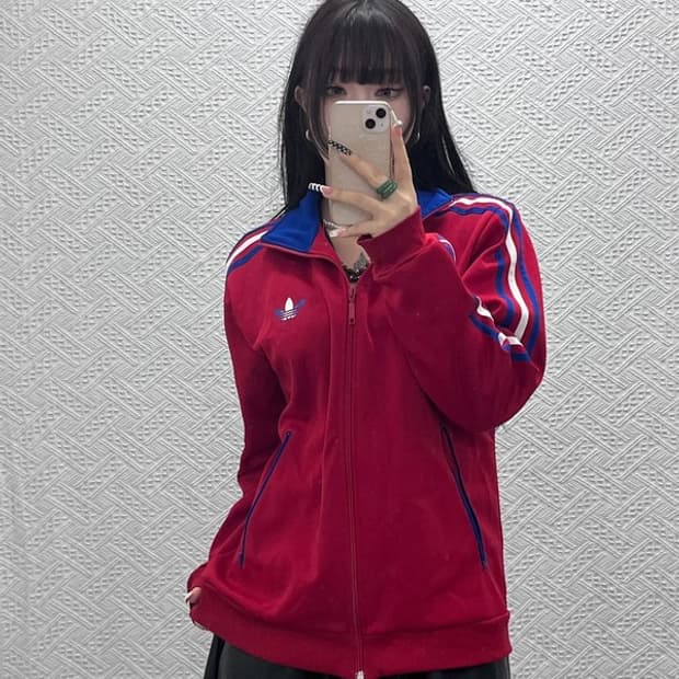 아디다스 빈티지 레트로 파이어버드 져지 집업 100 C10299