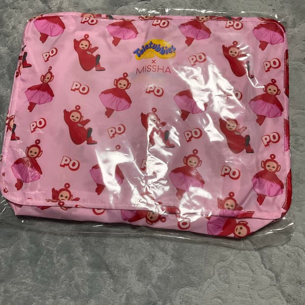 텔레토비 파우치2개세트, 화장품 용기 세트