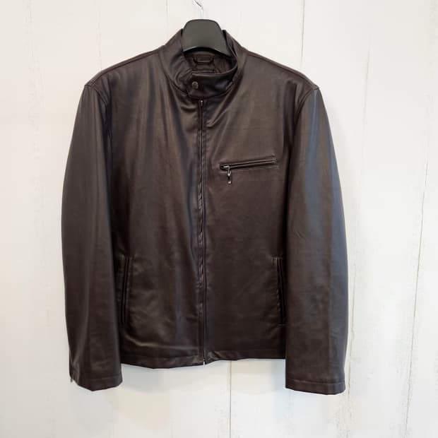 105(XL)/실측100(L) 빈티지 가죽 레자자켓