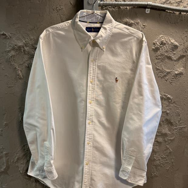 폴로 랄프로렌 옥스포드 버튼다운 셔츠 화이트 M