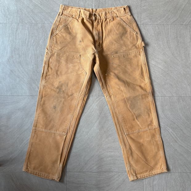 칼하트 정품 브라운 더블니 팬츠 바지