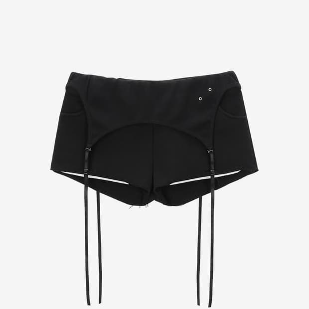 41pray Layered Shorts / Black