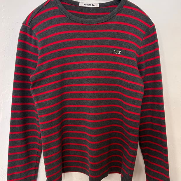 라코스테 스트라이프 티셔츠 36 (실측 여성90)