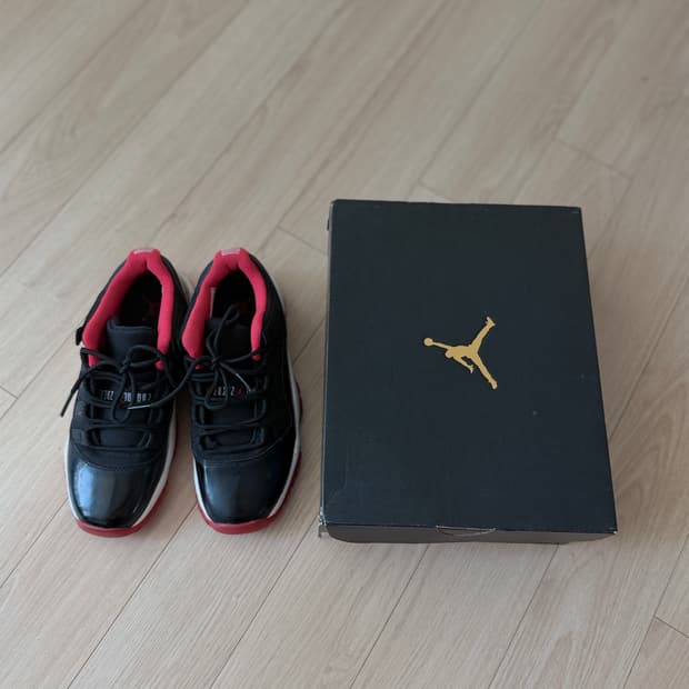 에어조던 11 레트로 브레드 (박스O) 4y 230